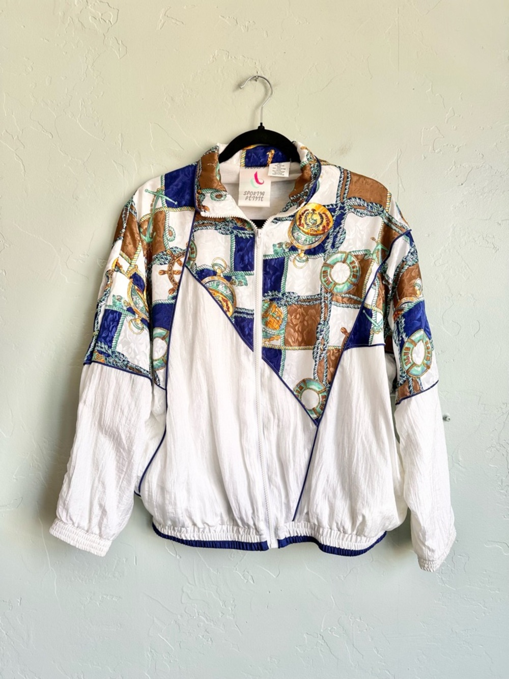Vintage 80’s 90’s Avait Sportif‎ Nautical Sailing Boat Cruise Windbreaker Jacket